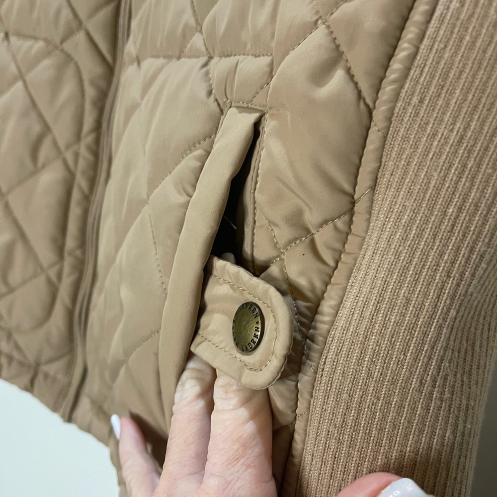 Ralph Lauren Quilted Puffer Vest Khaki Color Size PM/M - Picture 2 of 9